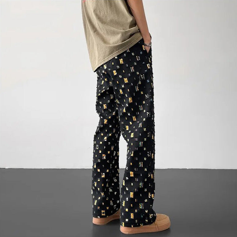 Mosaic Muse Straight-Fit Trousers