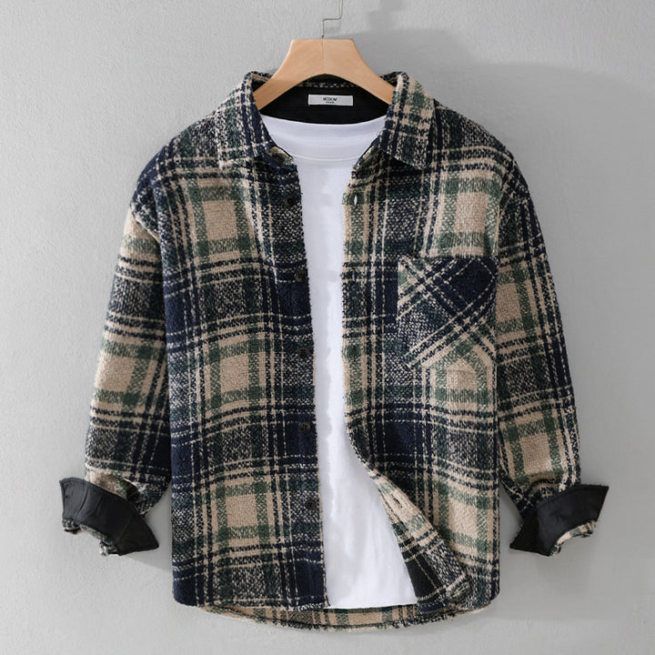 RIVERTON - BRUSHED PLAID OVERJACKET