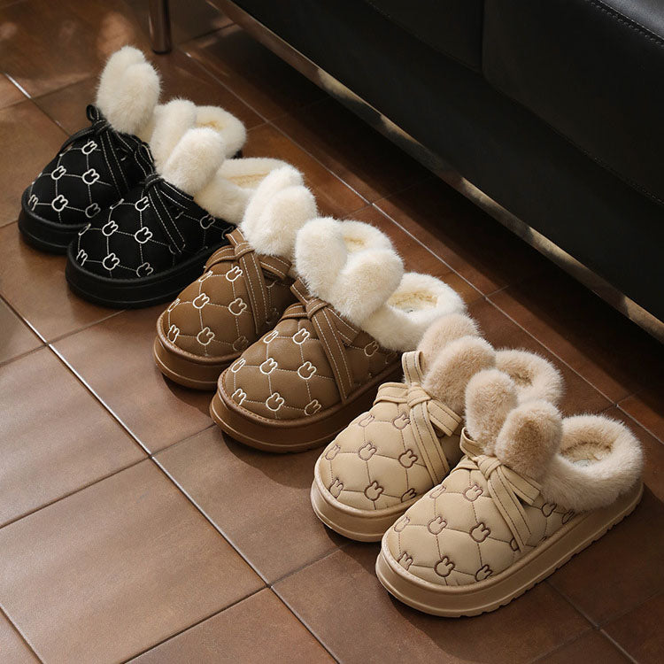 BUNNY - FAUX FUR SLIPPERS