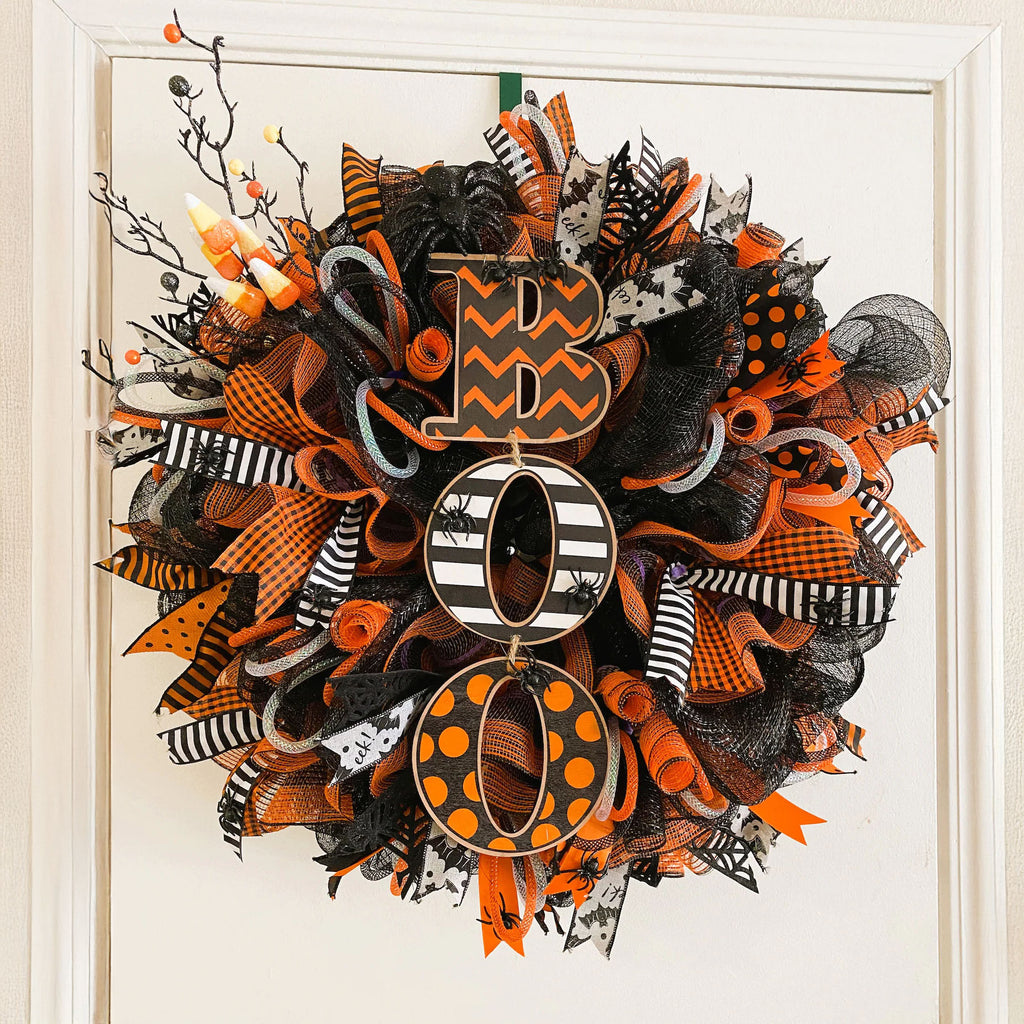 BOO 2024 Halloween Wreath