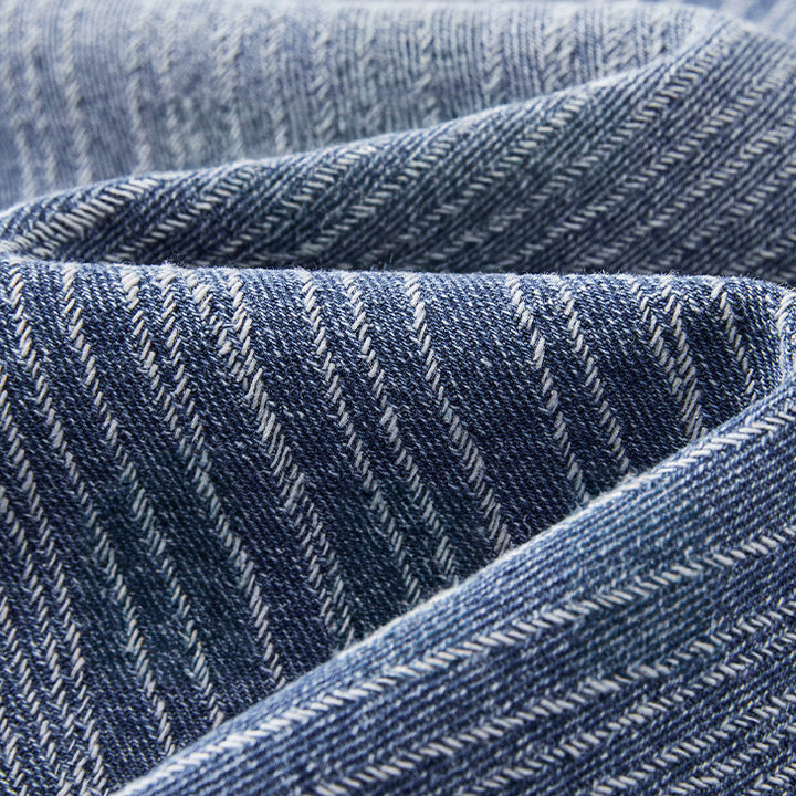 STRIPE - BAGGY DENIM JEANS