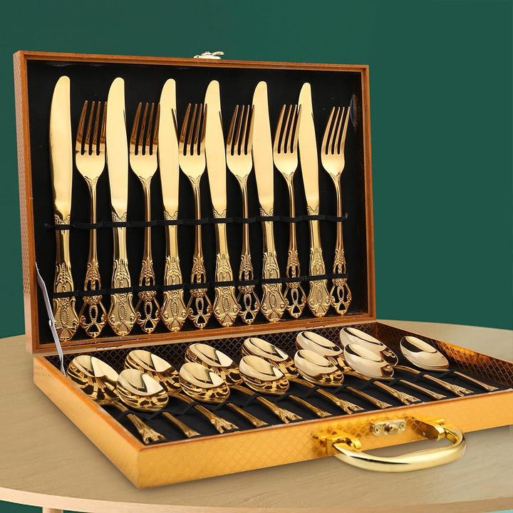 Luxe Noir Cutlery Set