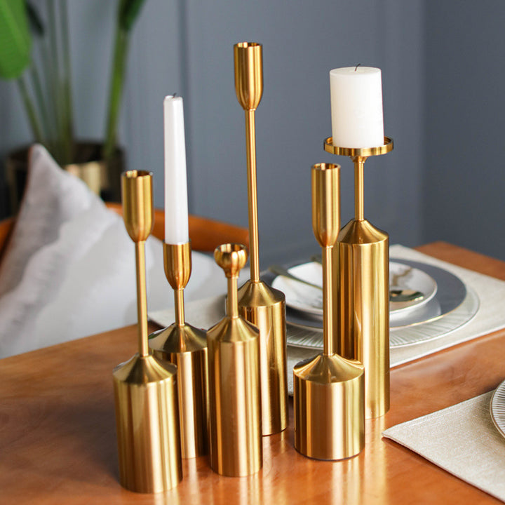 GoldenElegance Candle Holder