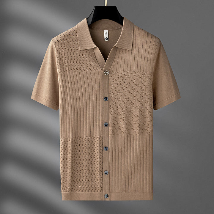 THREADS - KNIT BUTTON-UP SHIRT