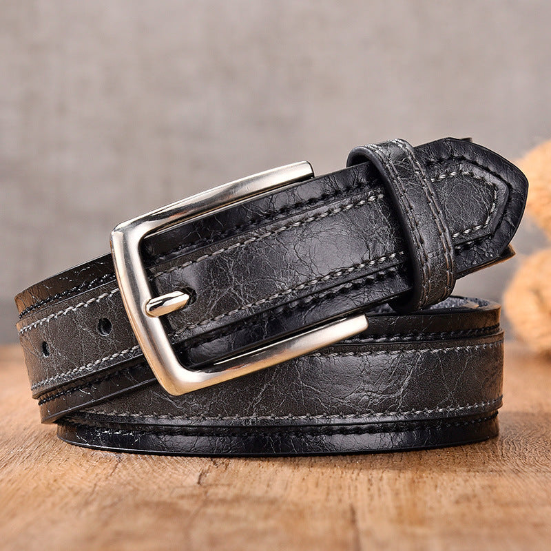 VALDINO - DUAL TONE LEATHER BELT