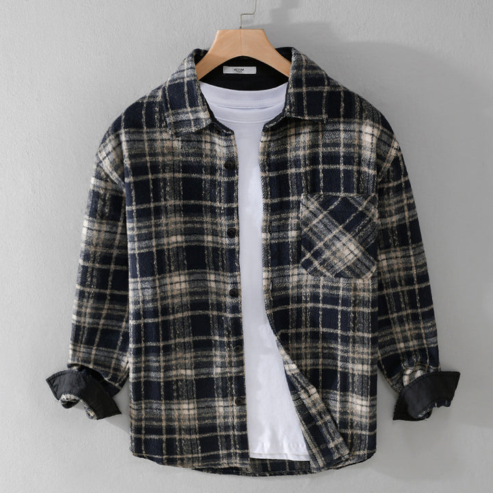 RIVERTON - BRUSHED PLAID OVERJACKET