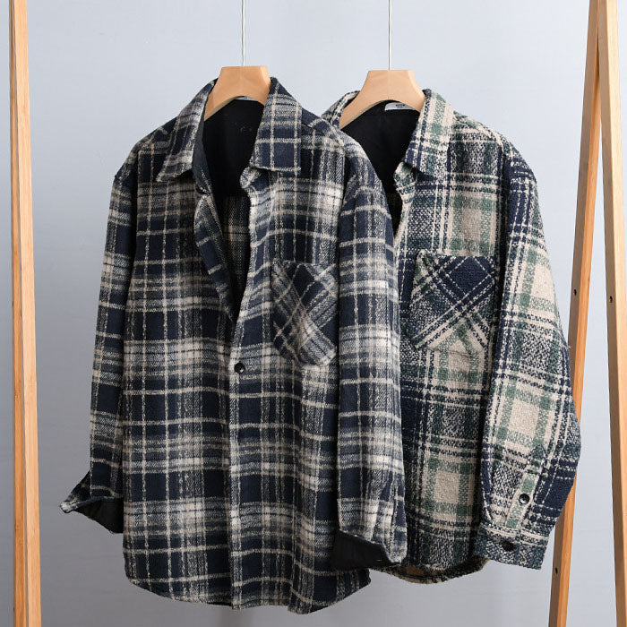 RIVERTON - BRUSHED PLAID OVERJACKET