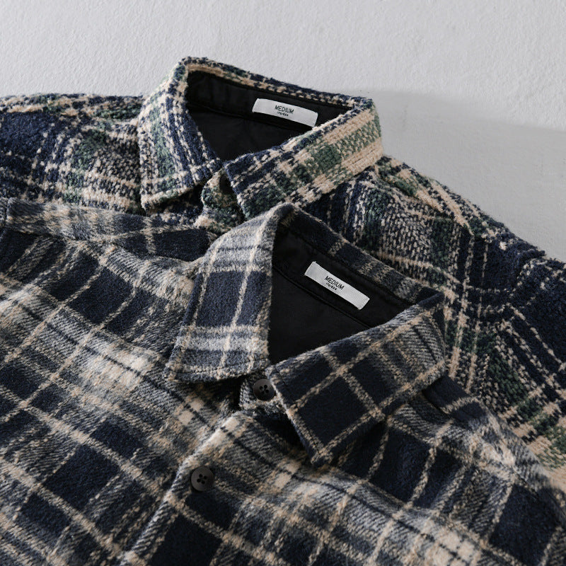 RIVERTON - BRUSHED PLAID OVERJACKET