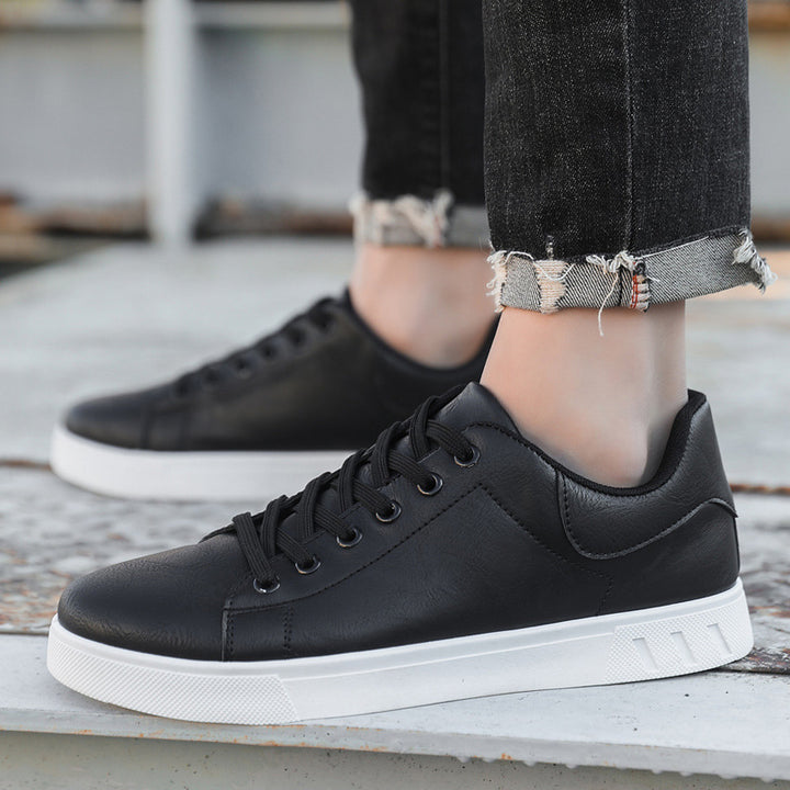 OWEN - LEATHER LOW-TOP SNEAKERS