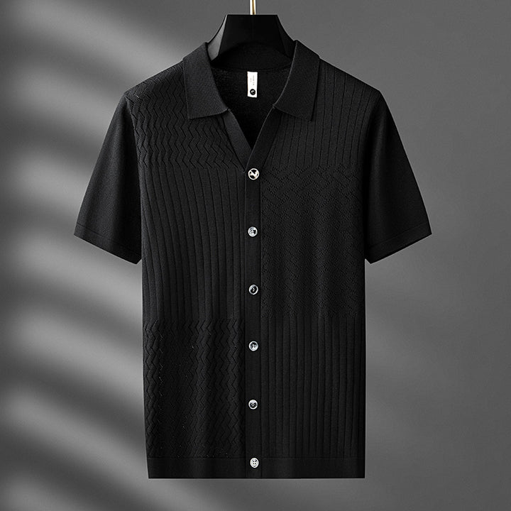 THREADS - KNIT BUTTON-UP SHIRT