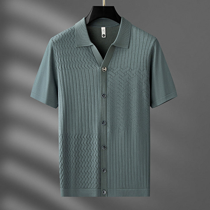 THREADS - KNIT BUTTON-UP SHIRT