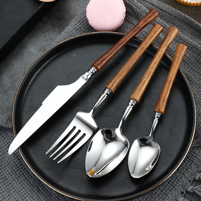 TIMBER - HARDWOOD CUTLERY SET