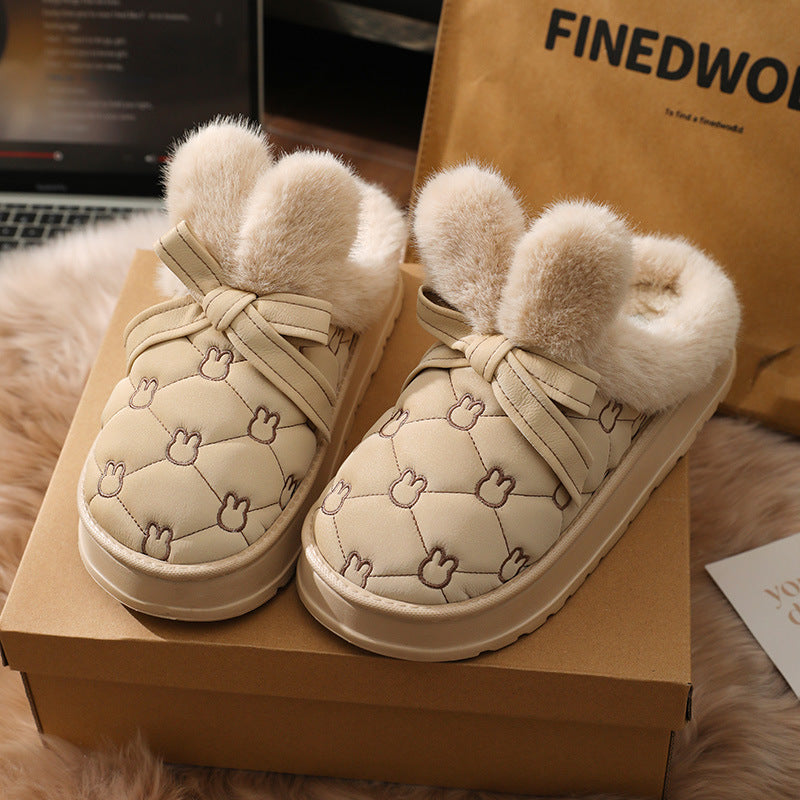 BUNNY - FAUX FUR SLIPPERS