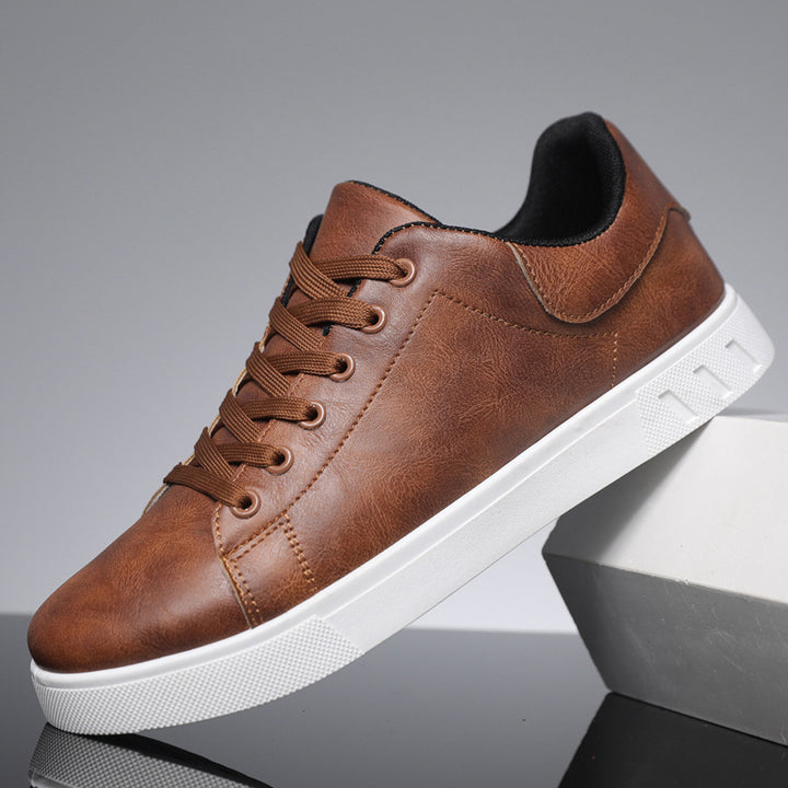 OWEN - LEATHER LOW-TOP SNEAKERS