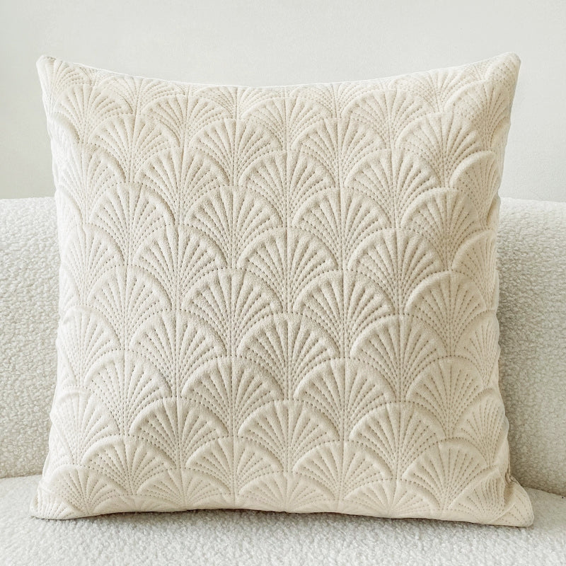 Velvet Scallop Pillow Cover