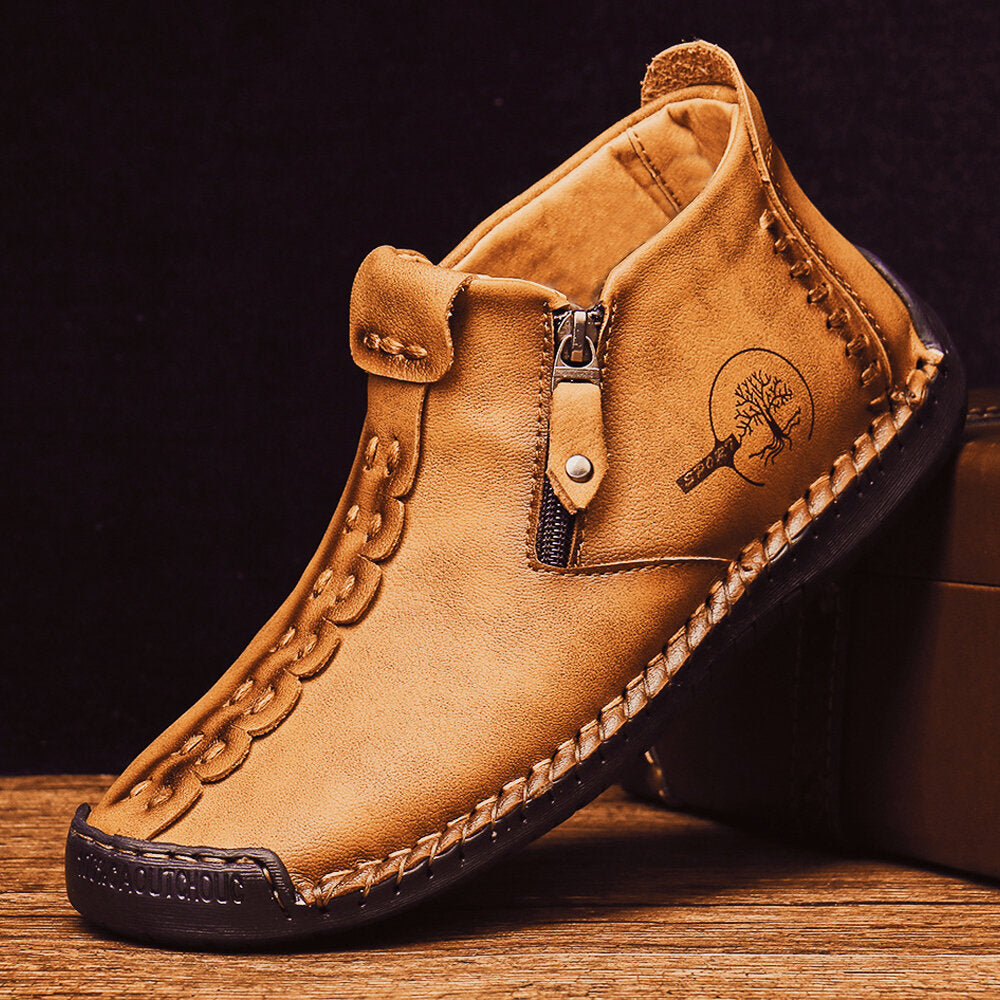 TrekZip Hand Stitched Leather Boots