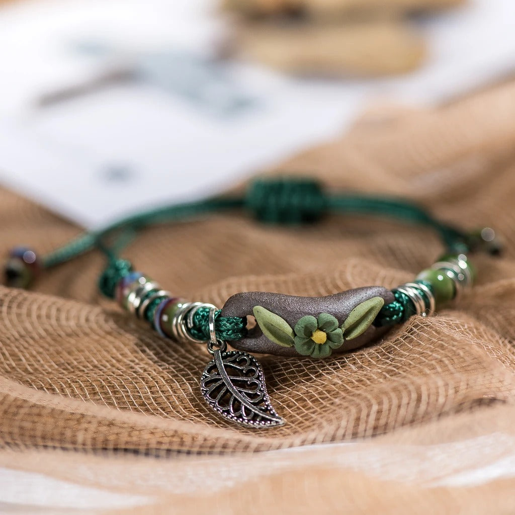 Handcrafted Nature Charm Bracelet