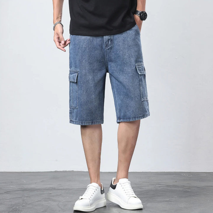 GRIT & GRAVEL - DENIM CARGO SHORTS