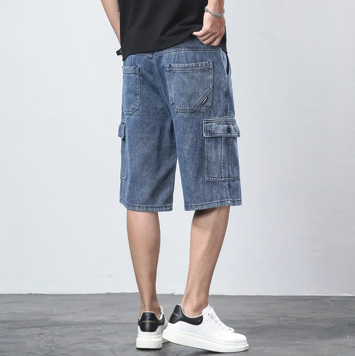 GRIT & GRAVEL - DENIM CARGO SHORTS