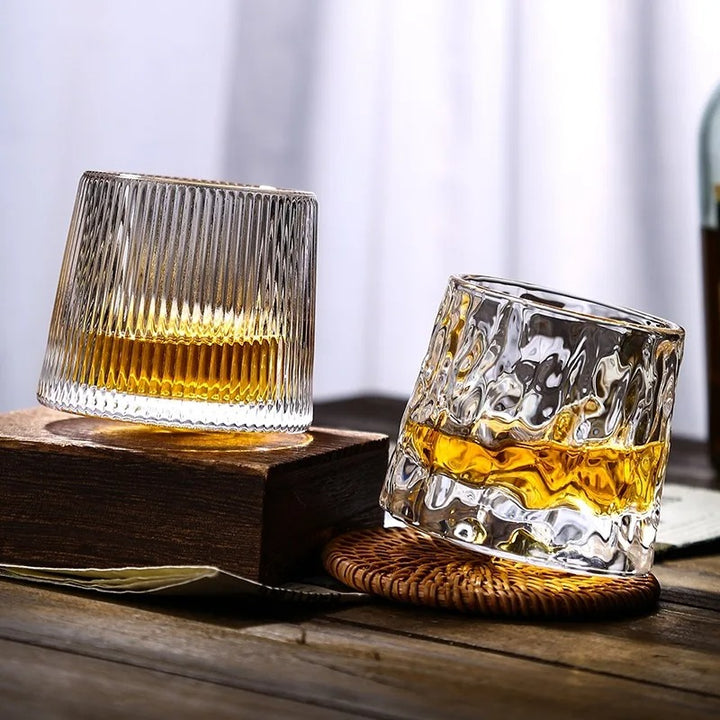 Connoisseur's Patterned Whiskey Glasses