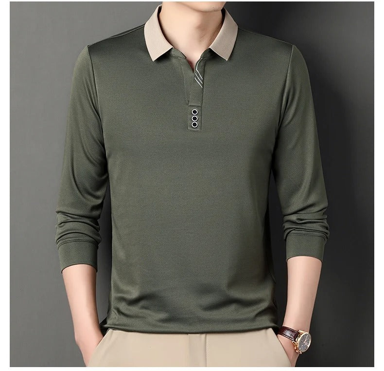 Executive Long Sleeve Polo