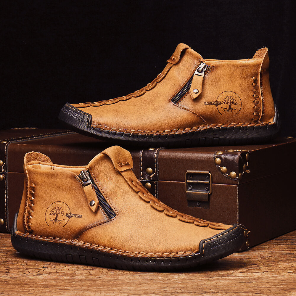 TrekZip Hand Stitched Leather Boots