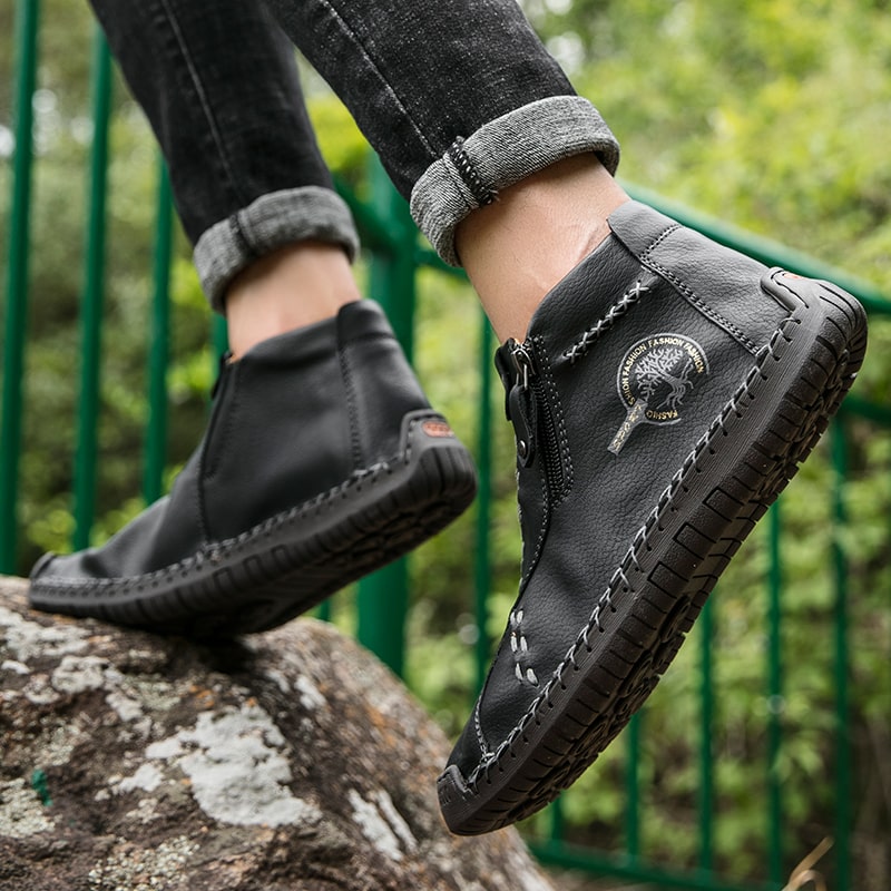 TrekZip Hand Stitched Leather Boots