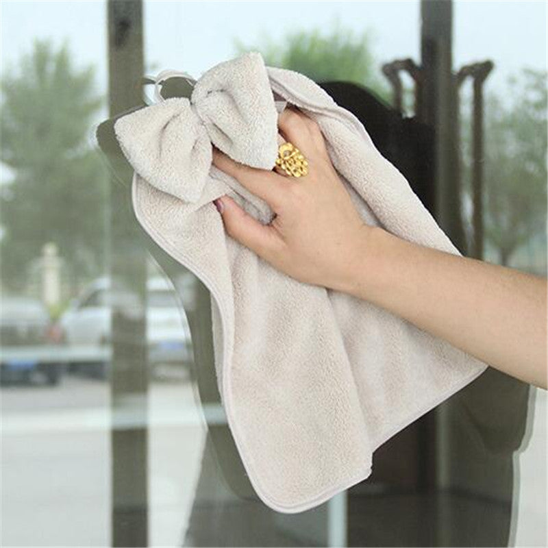 CoralBow Velvet Towels 4Pcs Set