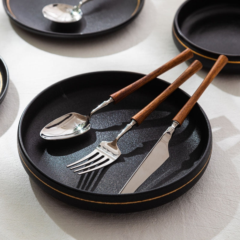 TIMBER - HARDWOOD CUTLERY SET