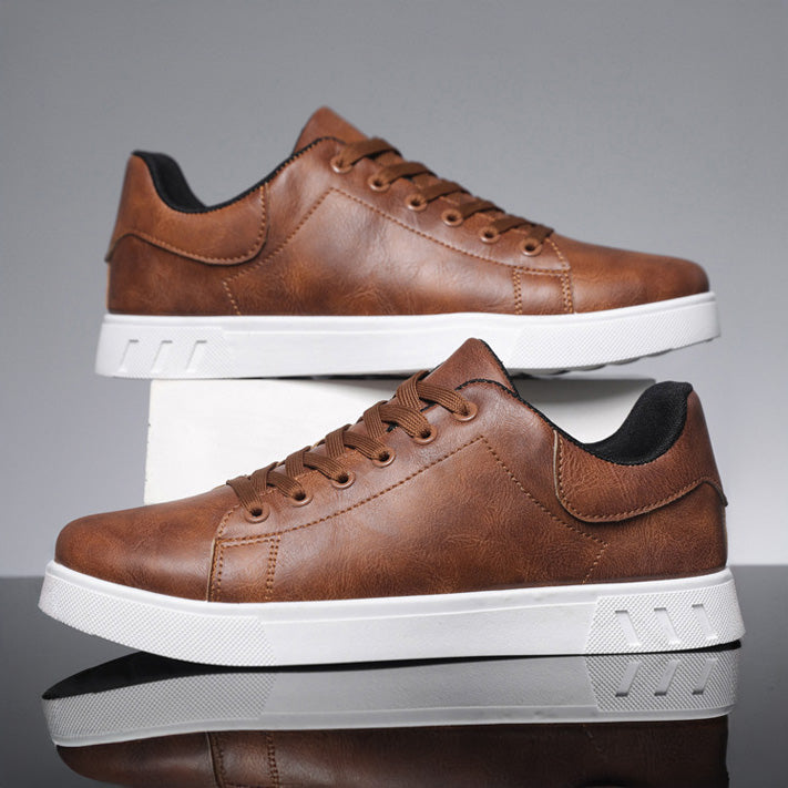 OWEN - LEATHER LOW-TOP SNEAKERS