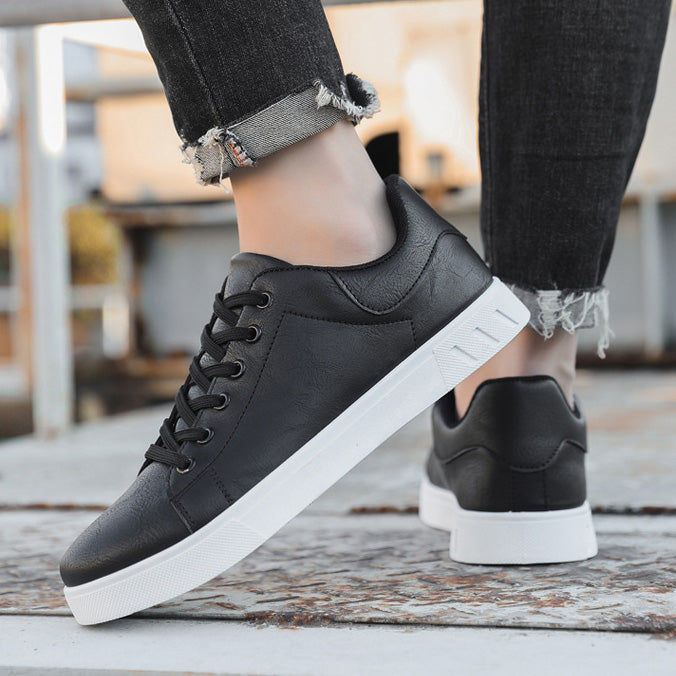 OWEN - LEATHER LOW-TOP SNEAKERS