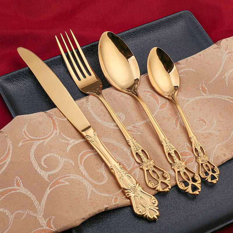 Luxe Noir Cutlery Set