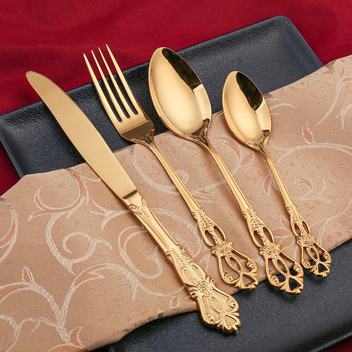 Luxe Noir Cutlery Set