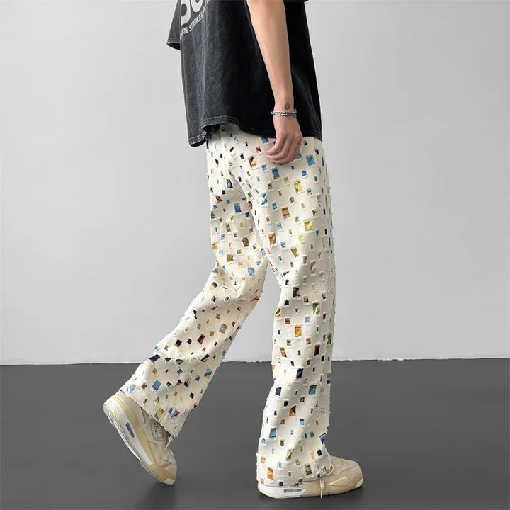 Mosaic Muse Straight-Fit Trousers