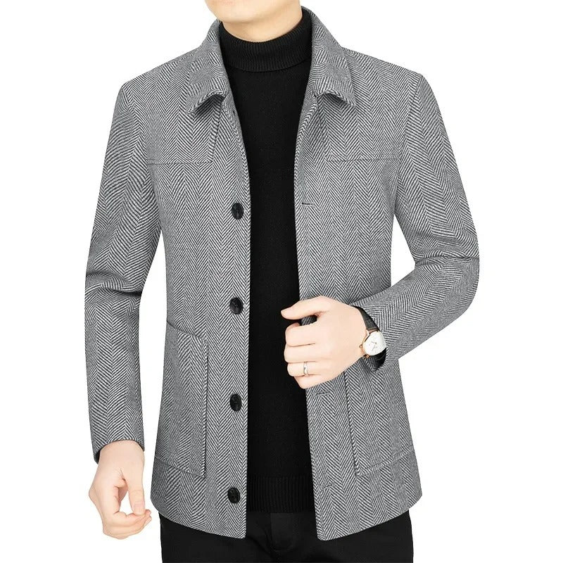 Herringbone Cashmere Jacket