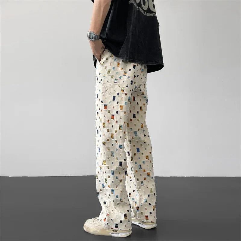 Mosaic Muse Straight-Fit Trousers