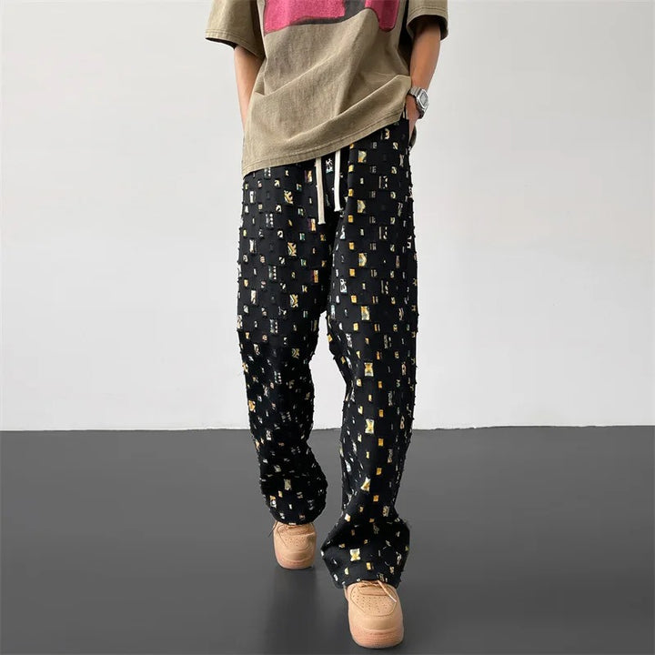 Mosaic Muse Straight-Fit Trousers