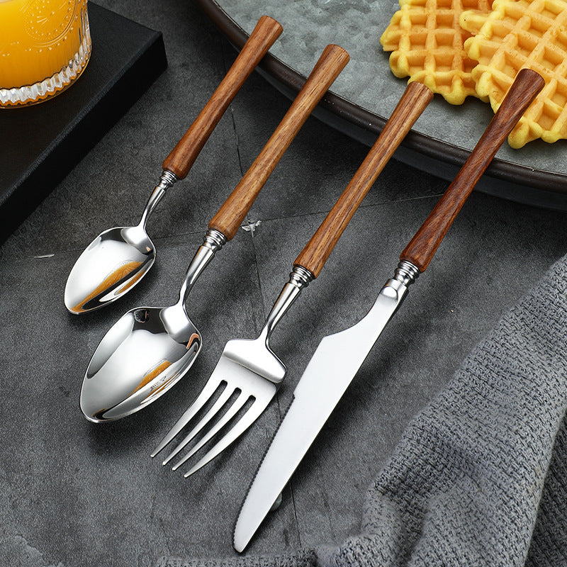 TIMBER - HARDWOOD CUTLERY SET