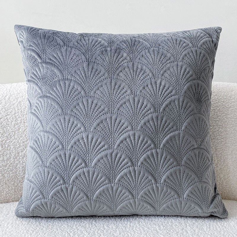 Velvet Scallop Pillow Cover