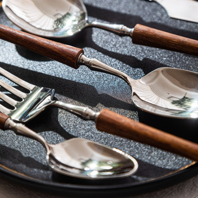 TIMBER - HARDWOOD CUTLERY SET