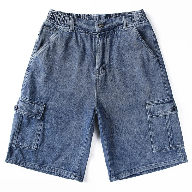 GRIT & GRAVEL - DENIM CARGO SHORTS